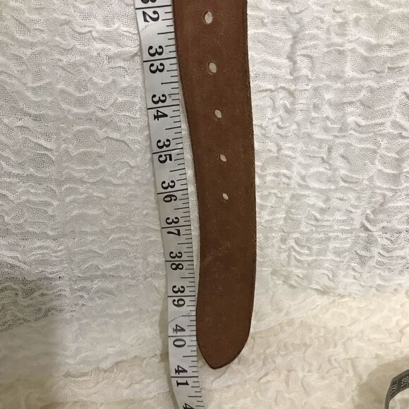 Lucky Brand Boho Embossed Leather Belt Size S - Picture 6 of 6